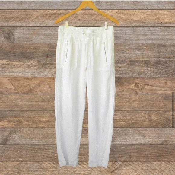 Athleta Cabo Linen Wide Leg Pant Size 10 - Picture 6 of 12